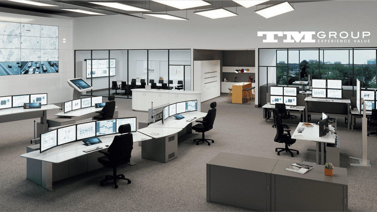 Modern Control Room - TM Group - KVM- COntrol Room Furniture