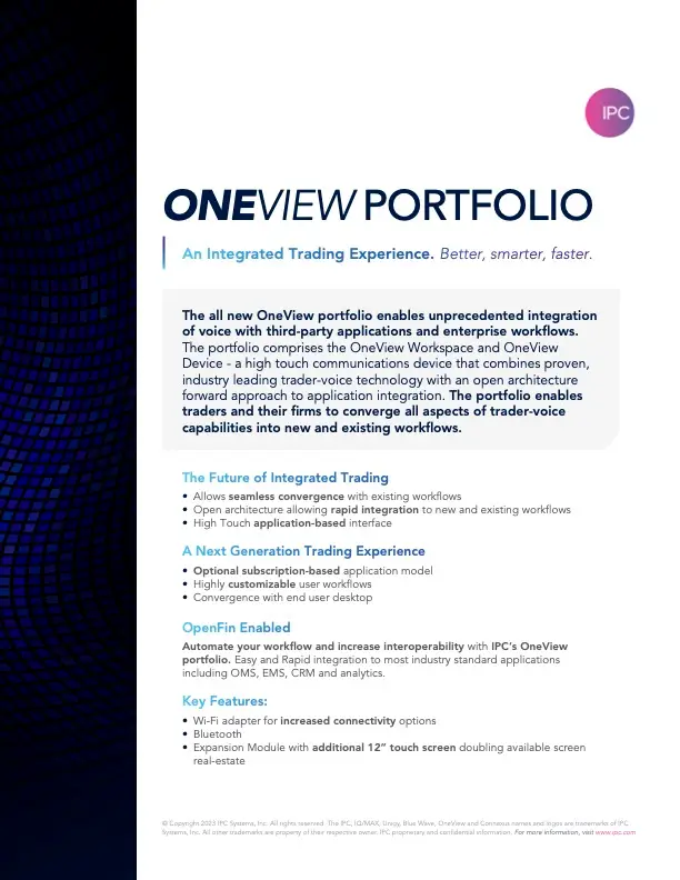 OneView brochure page 2